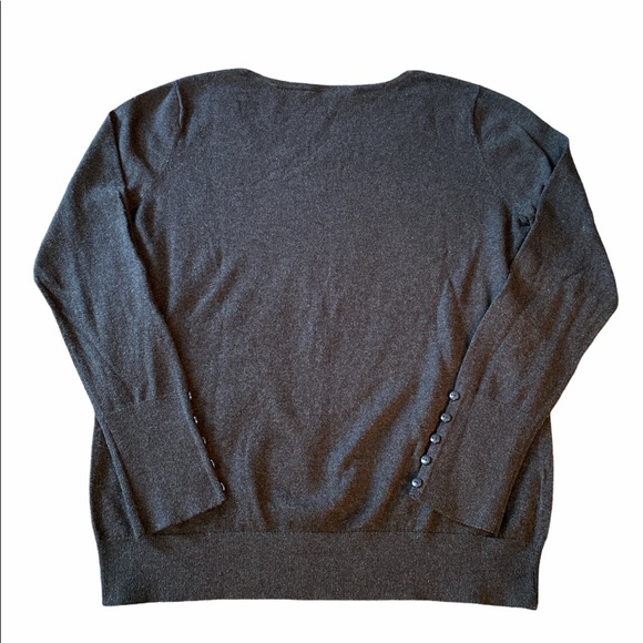 LOFT Grey Cotton Sweater - Picture 5 of 5